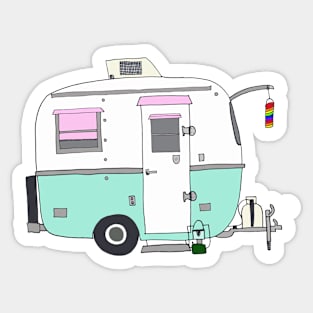 mini camper Sticker